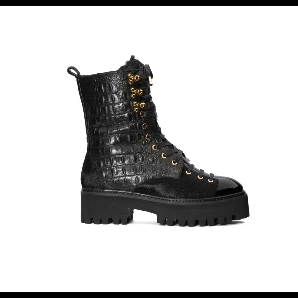 Jennifer Le Combat Boots Size 42